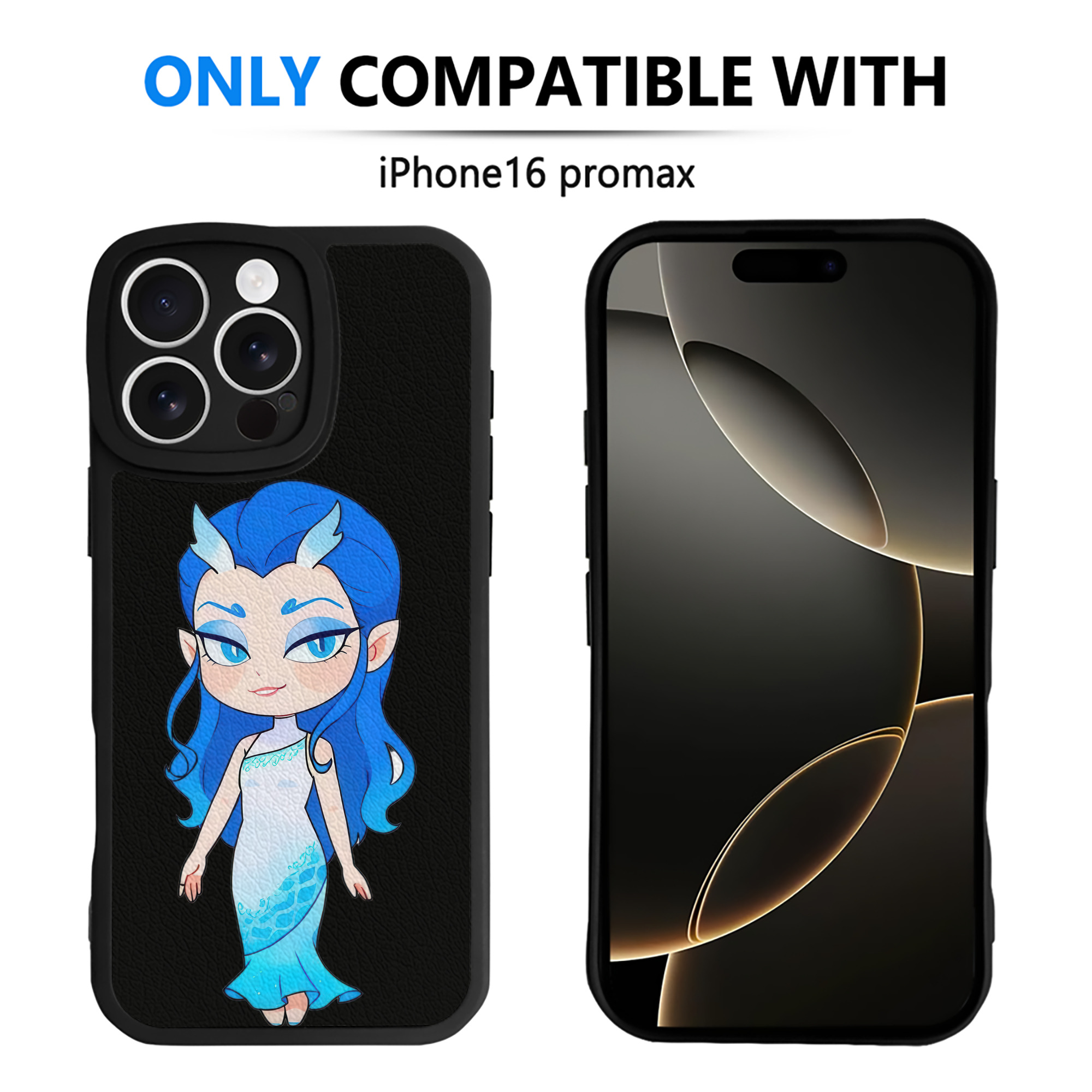 （画像用） Ne Zha 2 ナタ 魔童の大暴れ 【iPhone 16シリーズ対応】シリコンスマホケース（レザー調） 材質：シリコン
